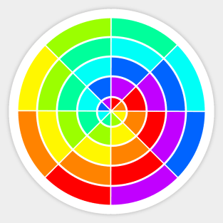 Colourful Rainbow Circle Sticker